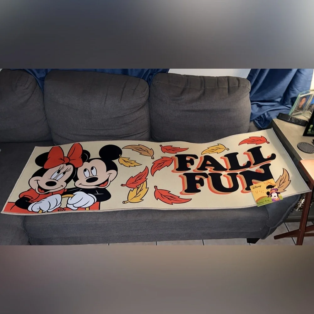 Fall Mickey & Minnie Runner Rug (PLEASE READ DESCRIPTION) - Picture 1 of 8